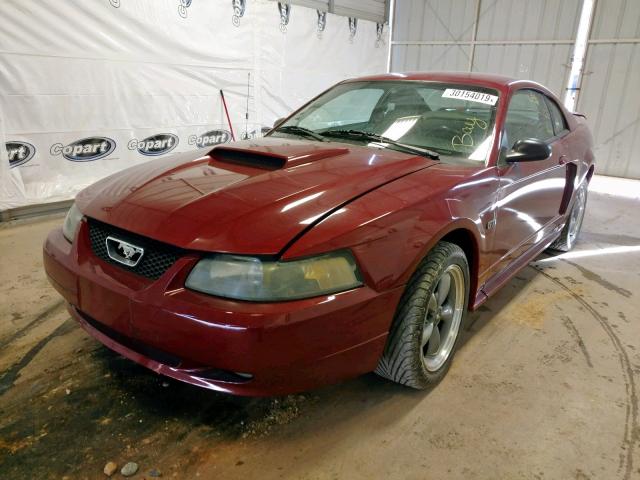 1FAFP42X82F120335 - 2002 FORD MUSTANG GT RED photo 2