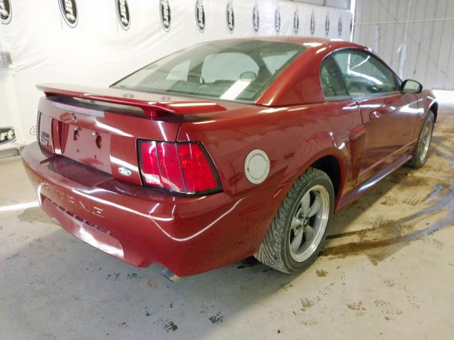 1FAFP42X82F120335 - 2002 FORD MUSTANG GT RED photo 4