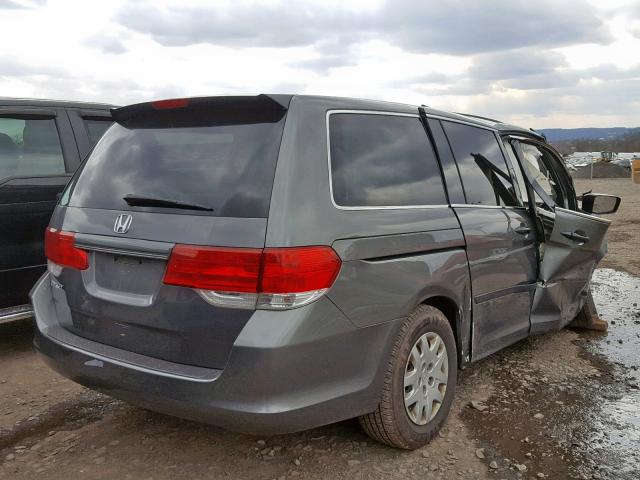 5FNRL38268B056043 - 2008 HONDA ODYSSEY LX GRAY photo 4