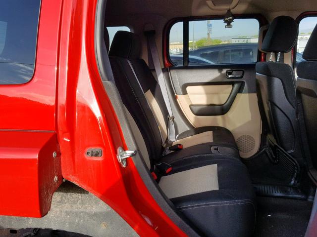 5GTDN136768247866 - 2006 HUMMER H3 RED photo 6