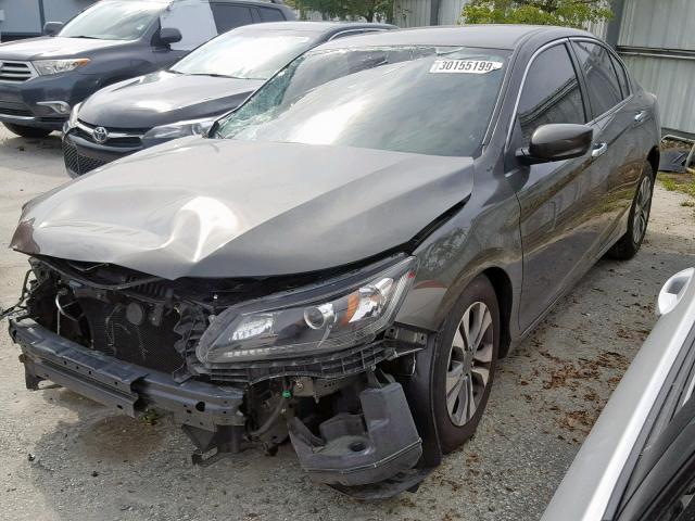 1HGCR2F33EA124038 - 2014 HONDA ACCORD LX GREEN photo 2