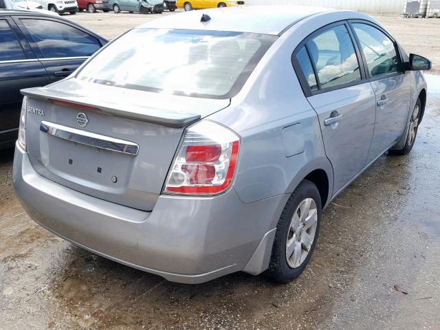 3N1AB6AP0BL622295 - 2011 NISSAN SENTRA 2.0 SILVER photo 4