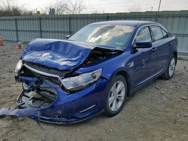 1FAHP2H87FG117942 - 2015 FORD TAURUS SEL BLUE photo 2