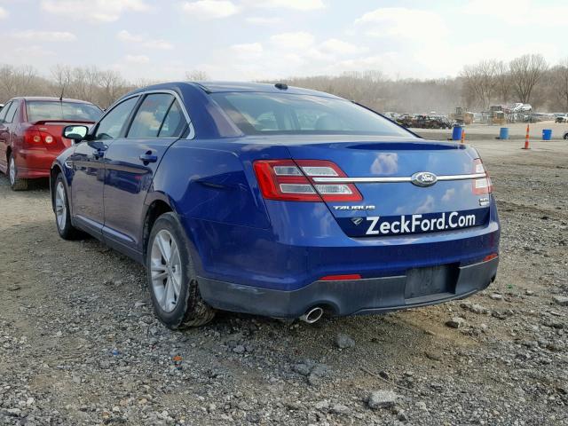 1FAHP2H87FG117942 - 2015 FORD TAURUS SEL BLUE photo 3