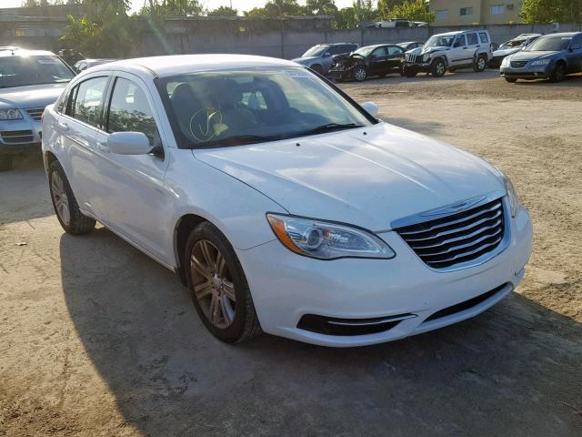 1C3CCBAB5DN761720 - 2013 CHRYSLER 200 LX WHITE photo 1