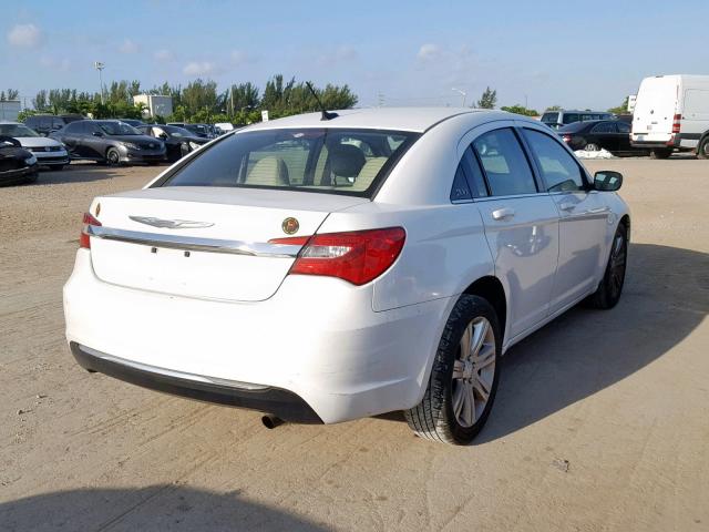 1C3CCBAB5DN761720 - 2013 CHRYSLER 200 LX WHITE photo 4