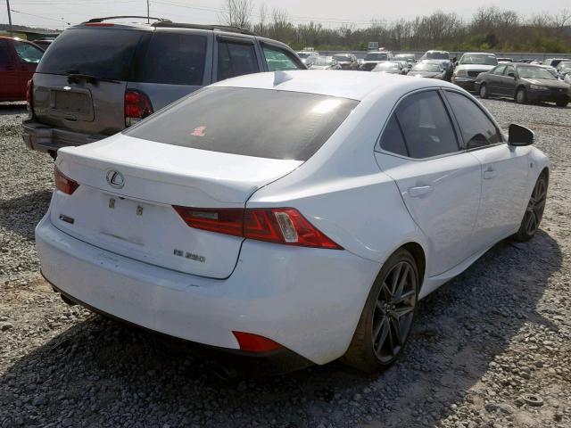 JTHBF1D27F5066743 - 2015 LEXUS IS 250 WHITE photo 4