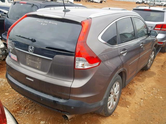 5J6RM3H77DL047801 - 2013 HONDA CR-V EXL GRAY photo 4