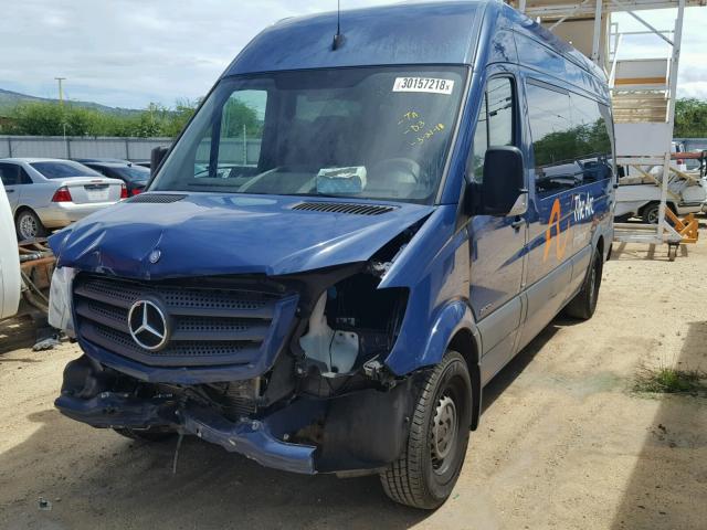 WDZPE8DCXE5926189 - 2014 MERCEDES-BENZ SPRINTER 2 BLUE photo 2