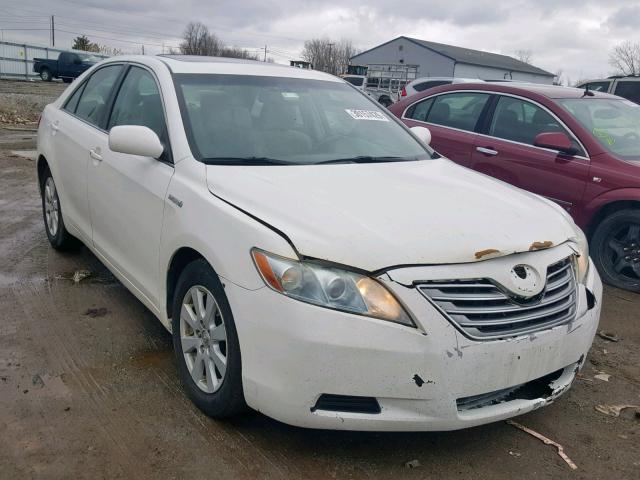 4T1BB46K28U031396 - 2008 TOYOTA CAMRY HYBR WHITE photo 1