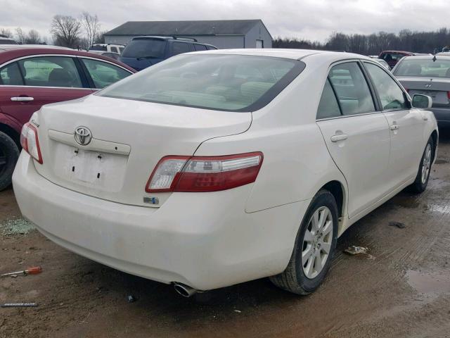 4T1BB46K28U031396 - 2008 TOYOTA CAMRY HYBR WHITE photo 4