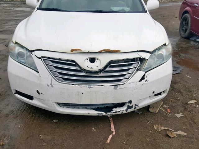 4T1BB46K28U031396 - 2008 TOYOTA CAMRY HYBR WHITE photo 9