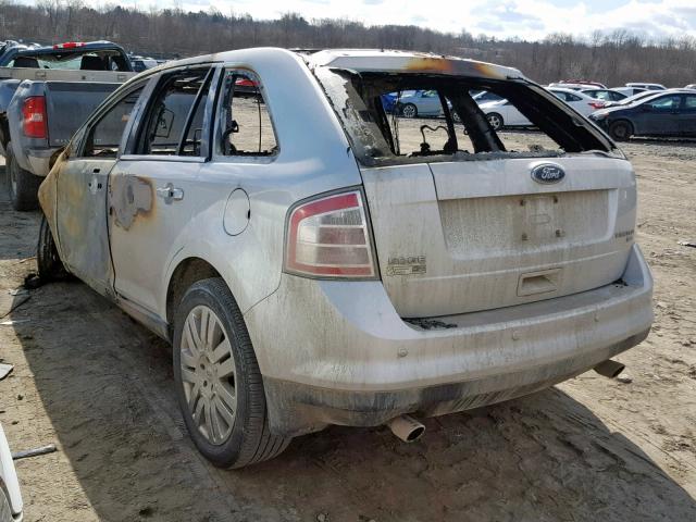 2FMDK4KC6ABB04188 - 2010 FORD EDGE LIMIT SILVER photo 3