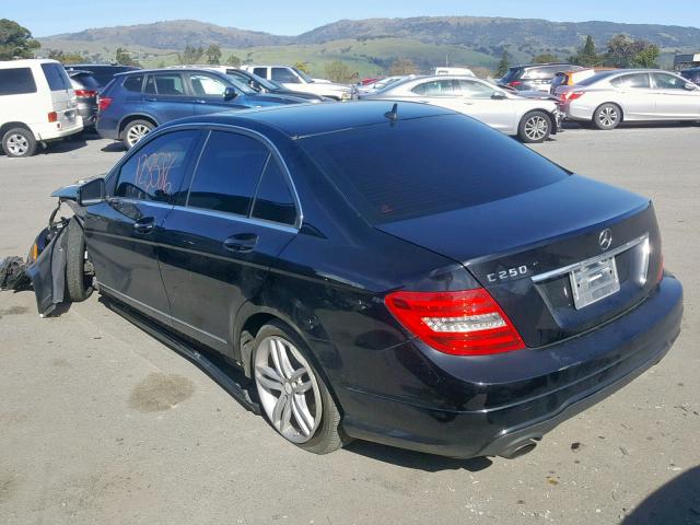 WDDGF4HB5DA811177 - 2013 MERCEDES-BENZ C 250 BLACK photo 3