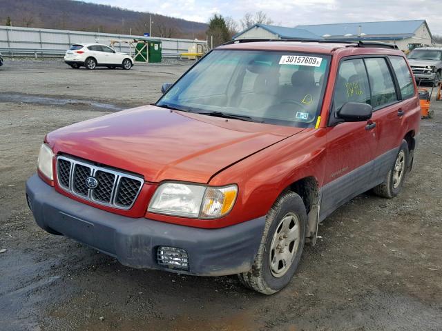 JF1SF63581H722617 - 2001 SUBARU FORESTER L RED photo 2