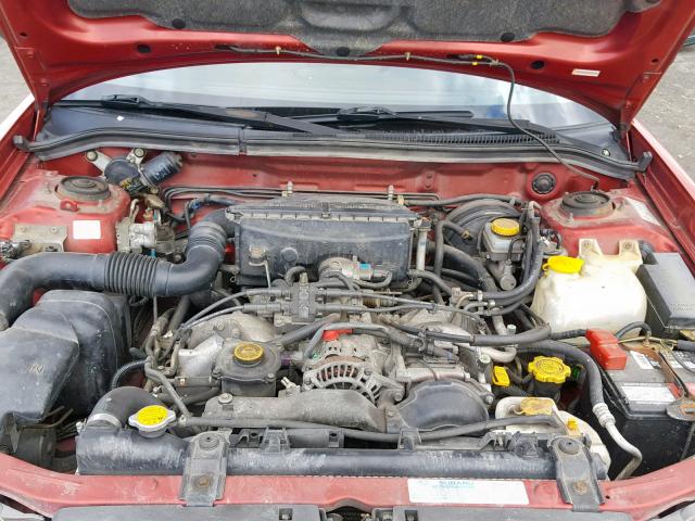 JF1SF63581H722617 - 2001 SUBARU FORESTER L RED photo 7