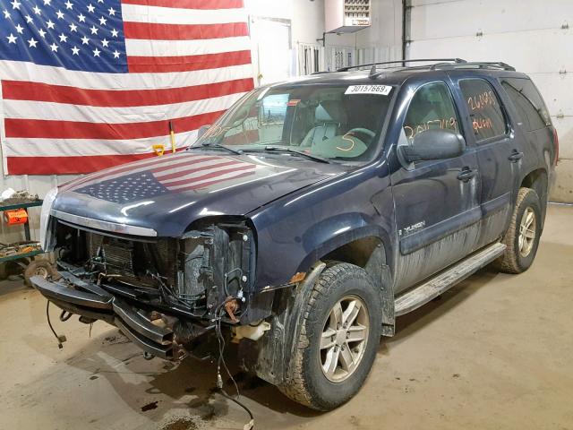 1GKFK13007J140354 - 2007 GMC YUKON BLUE photo 2