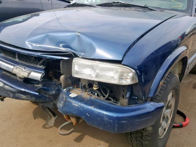 1GNCT18WXWK246206 - 1998 CHEVROLET BLAZER BLUE photo 9