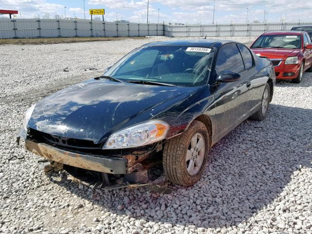 2G1WM16K069188216 - 2006 CHEVROLET MONTE CARL BLACK photo 2