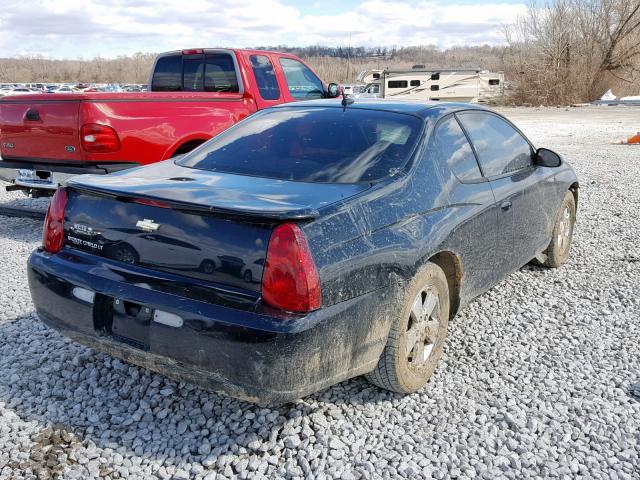 2G1WM16K069188216 - 2006 CHEVROLET MONTE CARL BLACK photo 4