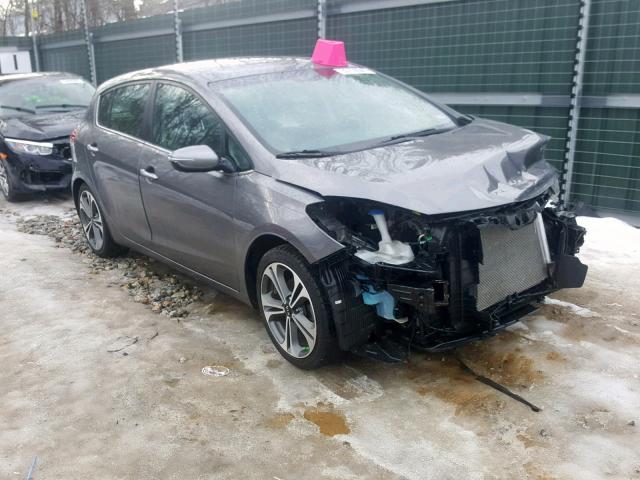 KNAFX5A83G5632394 - 2016 KIA FORTE EX GRAY photo 1