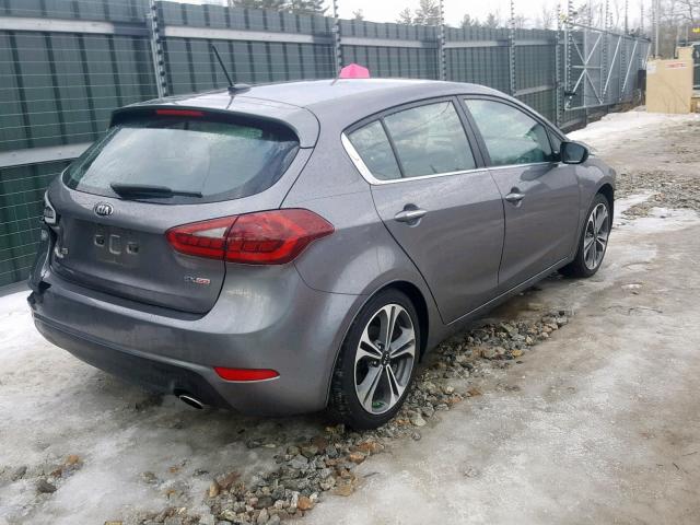 KNAFX5A83G5632394 - 2016 KIA FORTE EX GRAY photo 4