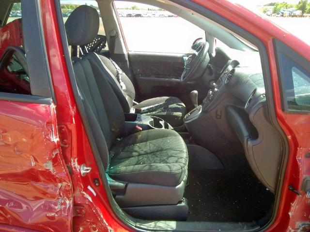 KNAFG526197251583 - 2009 KIA RONDO LX RED photo 5