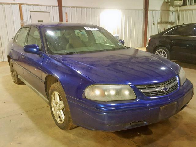 2G1WF52E859389250 - 2005 CHEVROLET IMPALA BLUE photo 1