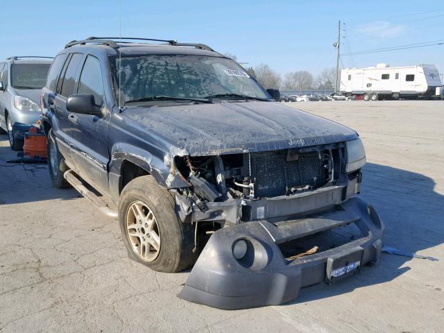 1J4GW48S54C216032 - 2004 JEEP GRAND CHER BLUE photo 1