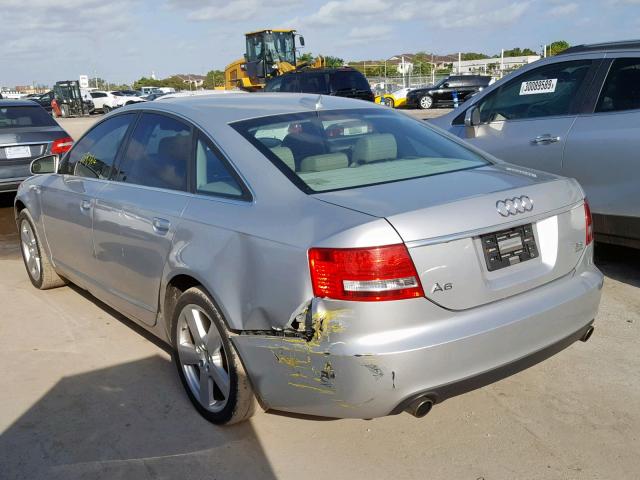 WAUDG74FX6N059201 - 2006 AUDI A6 3.2 QUA SILVER photo 3