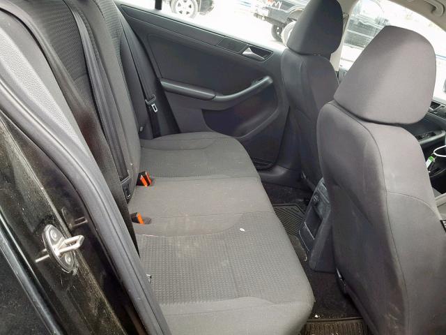 3VW1K7AJ0FM233796 - 2015 VOLKSWAGEN JETTA BASE BLACK photo 6