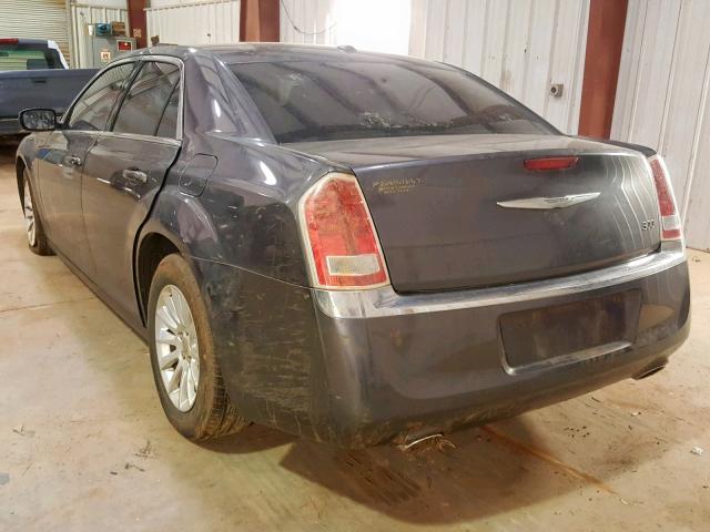 2C3CCAAG2DH553180 - 2013 CHRYSLER 300 GRAY photo 3