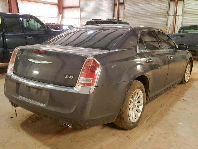 2C3CCAAG2DH553180 - 2013 CHRYSLER 300 GRAY photo 4