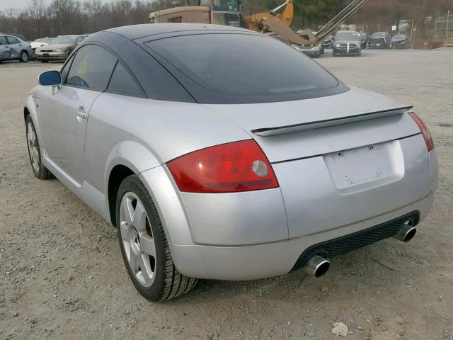 TRUWT28N611004889 - 2001 AUDI TT QUATTRO GRAY photo 3