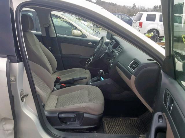 3VW2K7AJ1BM052009 - 2011 VOLKSWAGEN JETTA BASE BEIGE photo 5