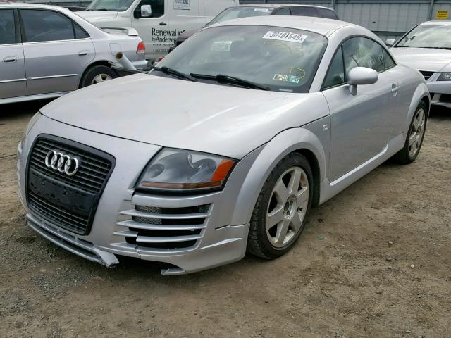 TRUWX28N111038632 - 2001 AUDI TT QUATTRO SILVER photo 2