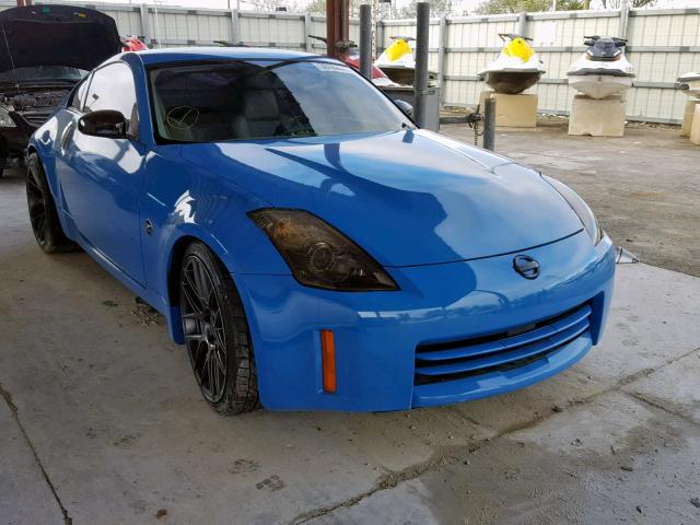 JN1BZ34D38M703404 - 2008 NISSAN 350Z COUPE BLUE photo 1