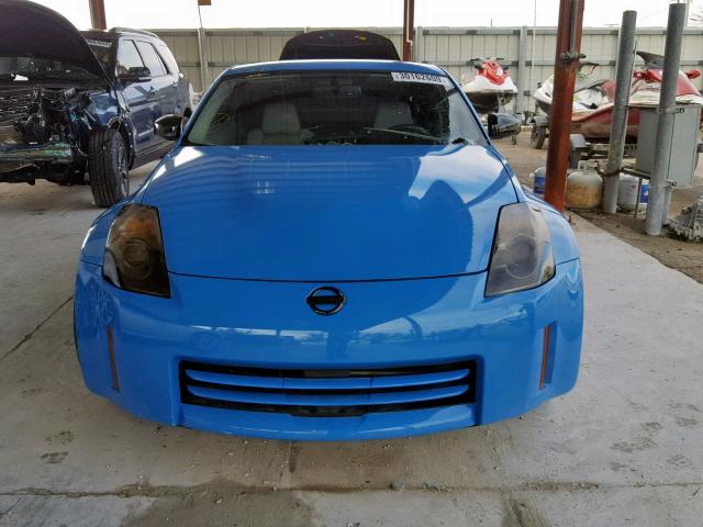 JN1BZ34D38M703404 - 2008 NISSAN 350Z COUPE BLUE photo 10