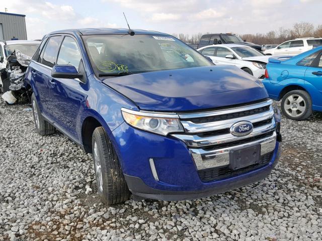 2FMDK3KC7EBA86154 - 2014 FORD EDGE LIMIT BLUE photo 1