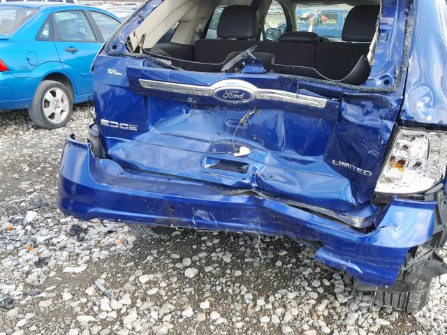 2FMDK3KC7EBA86154 - 2014 FORD EDGE LIMIT BLUE photo 9