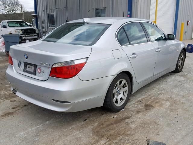 WBANA53584B176244 - 2004 BMW 525 I SILVER photo 4