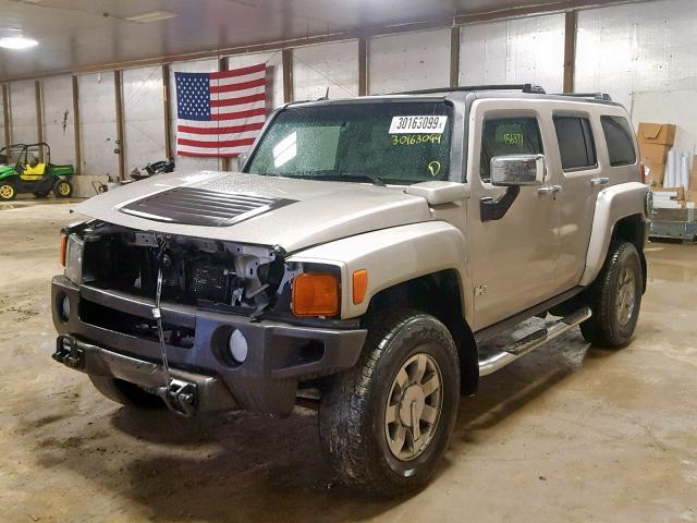 5GTDN136668225034 - 2006 HUMMER H3 GRAY photo 2