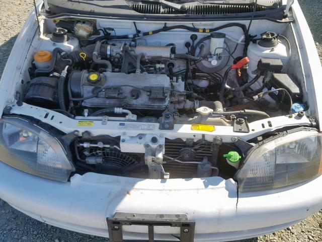 2C1MR522816709736 - 2001 CHEVROLET METRO LSI WHITE photo 7