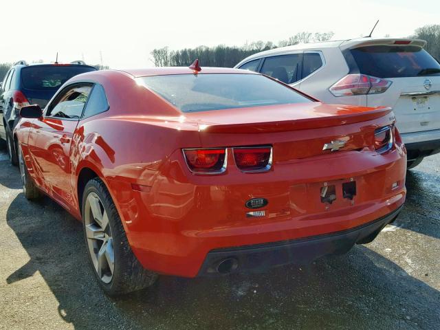 2G1FK1EJ3C9198068 - 2012 CHEVROLET CAMARO 2SS ORANGE photo 3