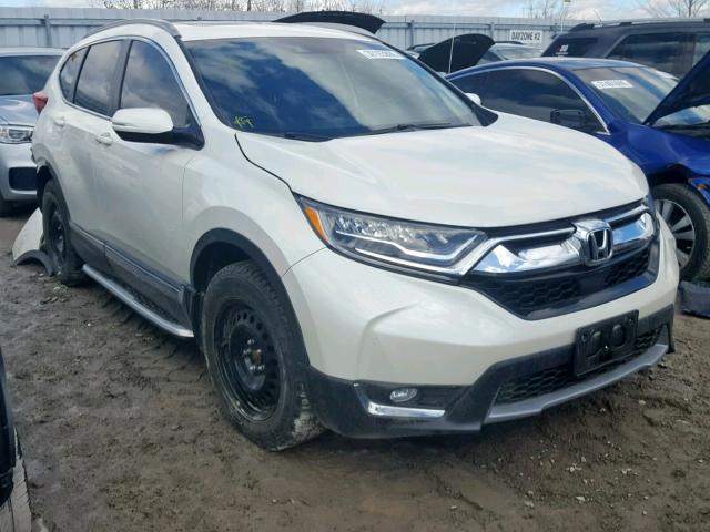 2HKRW2H96JH107188 - 2018 HONDA CR-V TOURI WHITE photo 1