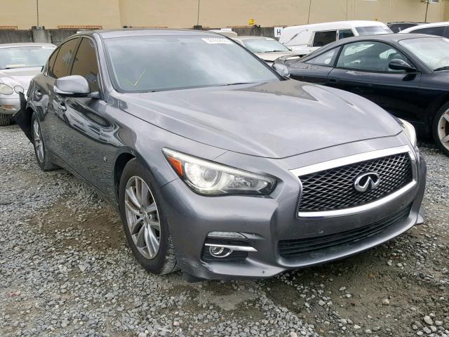 JN1BV7AP1EM672229 - 2014 INFINITI Q50 BASE GRAY photo 1