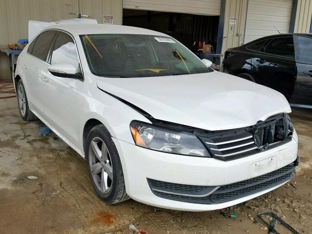 1VWBP7A33CC081579 - 2012 VOLKSWAGEN PASSAT SE WHITE photo 1