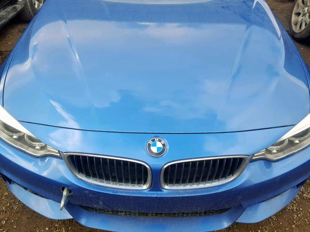 WBA3N7C5XEF719479 - 2014 BMW 428 I BLUE photo 7