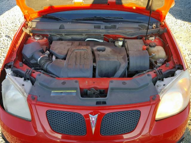 1G2AL15FX77122420 - 2007 PONTIAC G5 RED photo 7