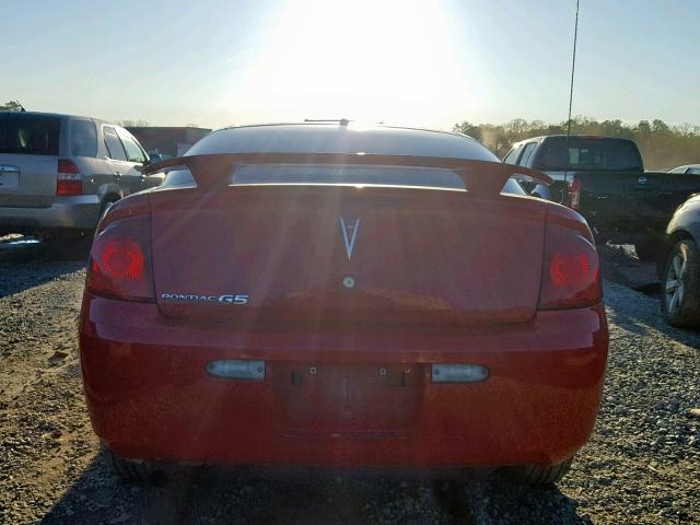 1G2AL15FX77122420 - 2007 PONTIAC G5 RED photo 9